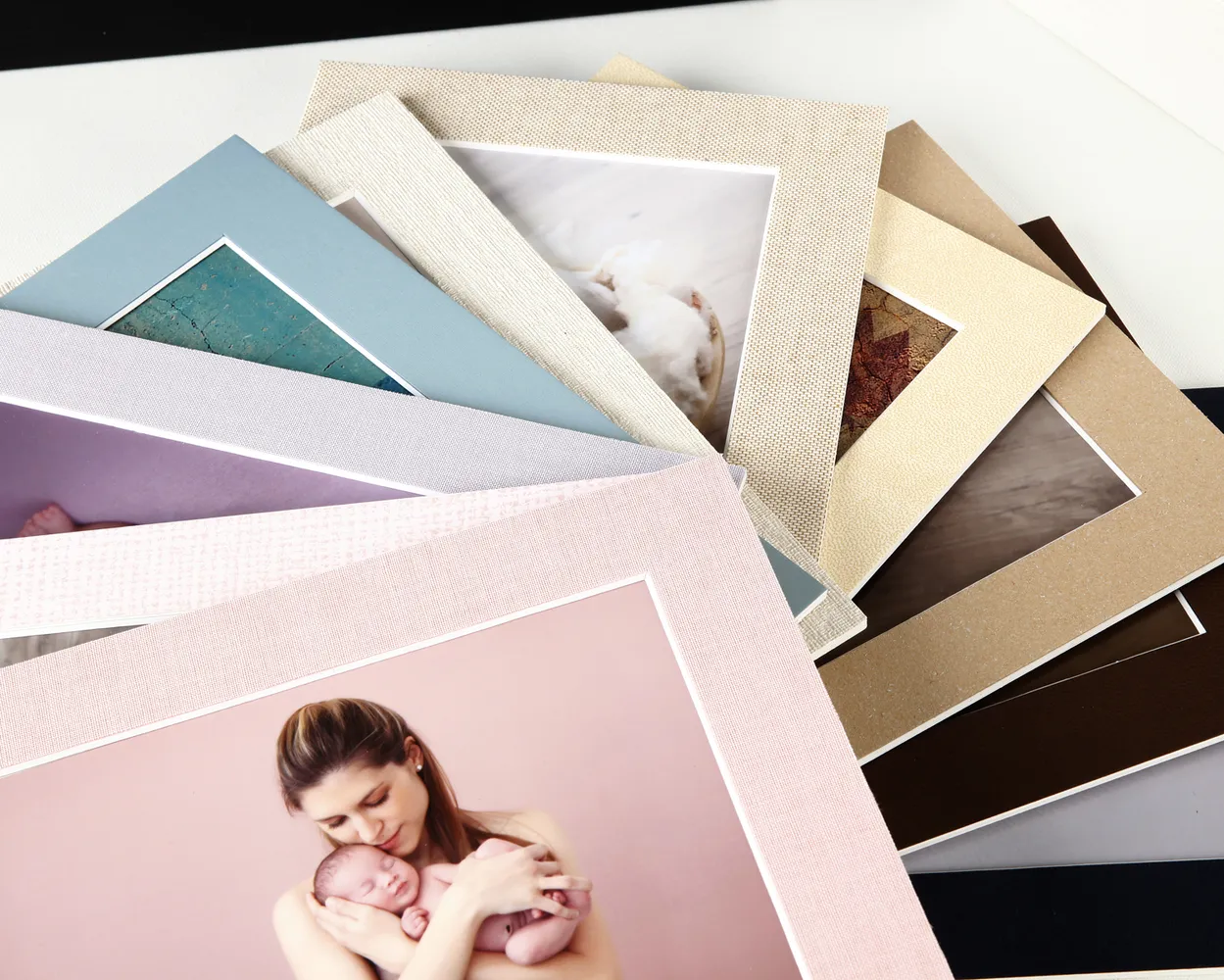 Caja de madera con tapa metacrilato y Passe Partout