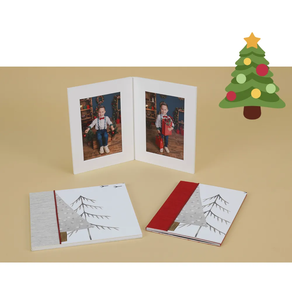 Christmas Acordeón Passe-partout Árbol