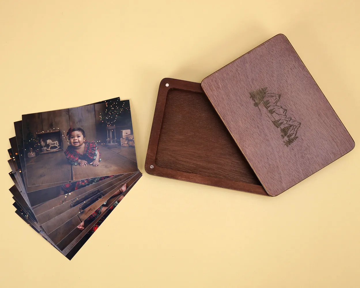 Santa  box de madera