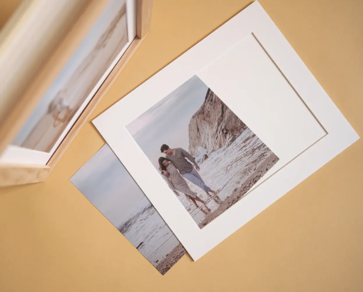 Caja madera marco<br>Passe Partout<br>Sin foto